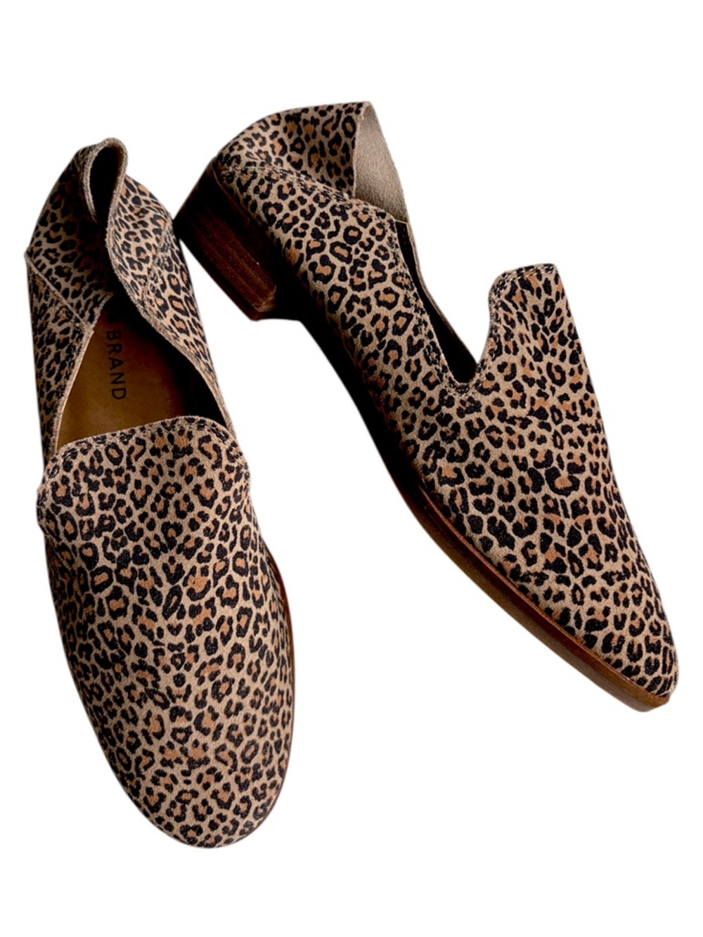 Like New Lucky Brand Leather Cahill Loafers Leopard Size 8